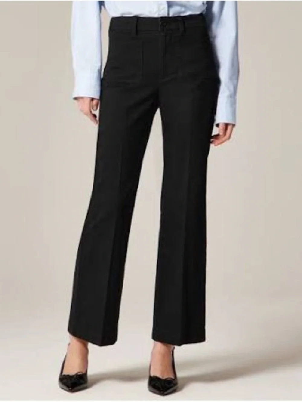 J CREW Charley kickout cropped pant in chino Black Size 27 NWT $118 CN590